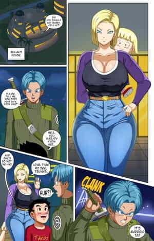 PinkPawg Android 18 and Trunks Dragon Ball super